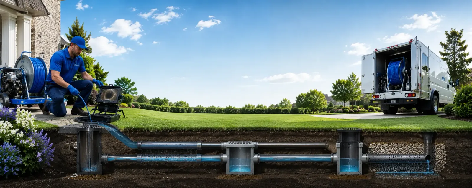 Outdoor drain cleaning information for Kendallville, IN